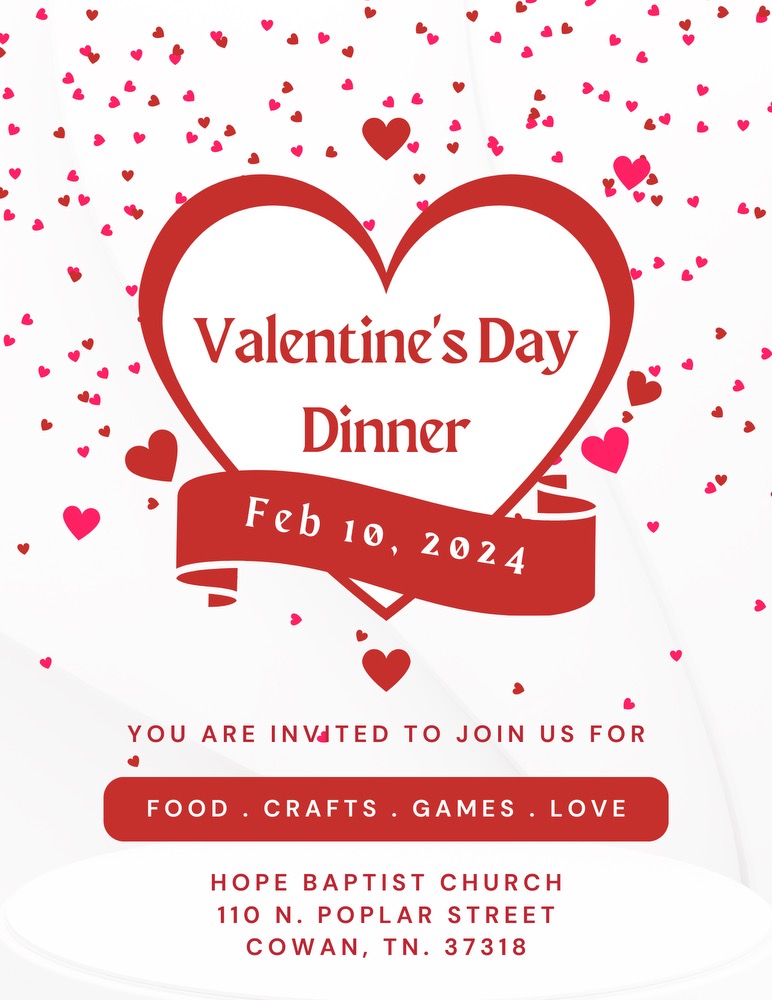 Red and White Happy Valentine’s Day Party Invitation Flyer - 1